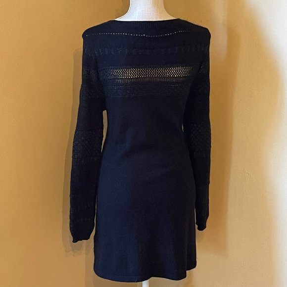 H&M Festive Black Sweater Dress - Picture 2 of 4